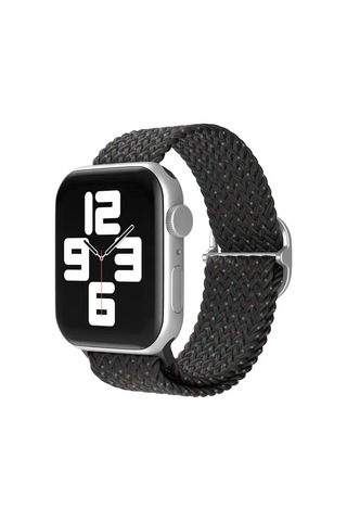 Newface Apple Watch Uyumlu 38mm Star Kordon - Benekli Siyah