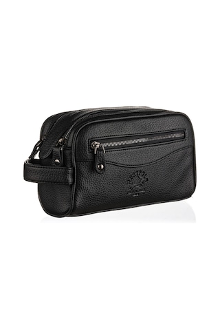 Westpolo Vegan Deri Unisex El Çantası Portföy - 6055 Siyah