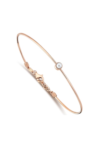 Reis Kuyumculuk T9714 Thin Pearl Bangle Altın Bilezik