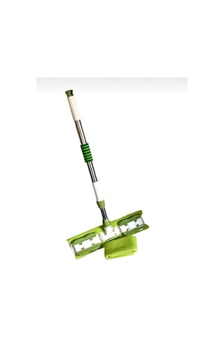 Teleskobik Mikrofiber Istediğin Bezi Tak Yer Duvar Cam Silme Mop Mandallı Kıskaçlı 1 Adet