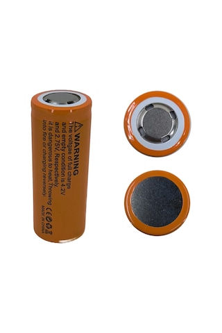 Hedyex 26650 Şarjlı Pil 8800mah 4.2v Li-ion Pil 1li Premium