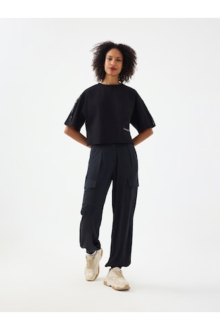 Jogger Fit Kadın Pantolon Siyah