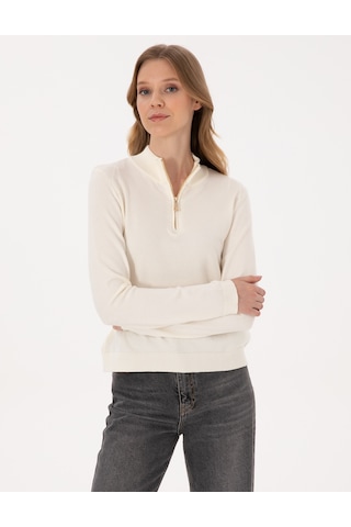 Pierre Cardin Kadın Ekru Kazak /triko 50317114-vr019 Ekru