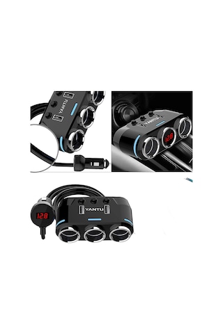 3'lü Çakmak Soketi 12v-24v 10a / Icca114