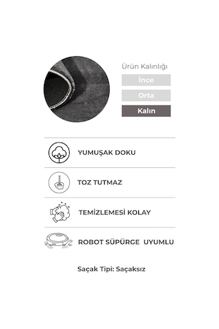 Puffy Yumuşak Peluş Post Halı Kaymaz,yıkanabilir,antre,hol,giyinme Odası, Makyaj Masası Halısı Antrasit
