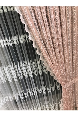 Fon Perde Tül Fon 1 Takım 2 Adet Şeklinde