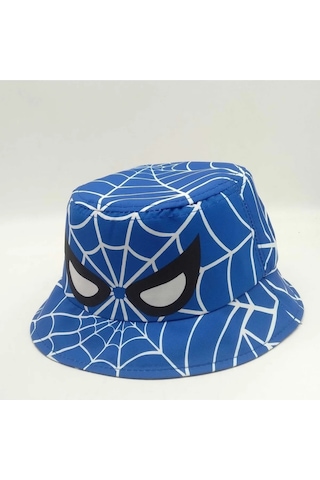 Shopiolog Çocuk Kova Şapka Erkek Örümcek Adam Balıkçı Kova Şapka Spiderman