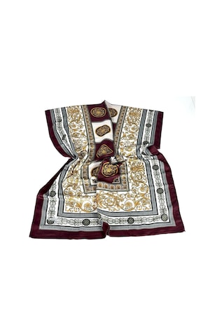 İPEKAL Soft Pamuk Şal-75 X 190 -06574 Bordo-gold