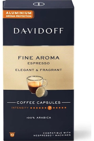 Davidoff Fine Aroma Espresso Elegant & Fragrant Kapsül Kahve 10 x 10'lu