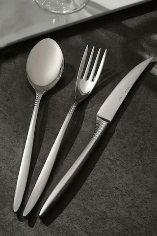 Hisar Mamba 84 Parça Çelik Çatal Kaşık Bıçak Seti Çelik