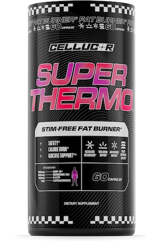 Cellucor Super Thermo Stim-free Fat Burner Berberine Saccharomyces Thermogenic Appetite Glucose Support 60 Caps Aromasız