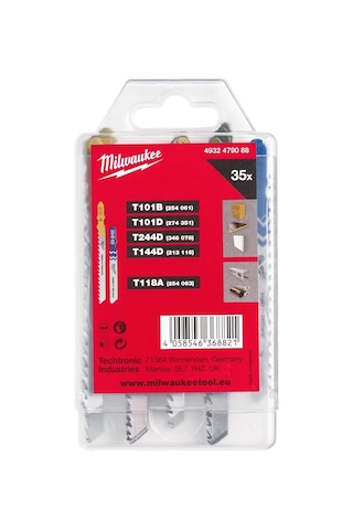 Milwaukee Dekupaj Bıçak Seti 35 Parça 4932479088