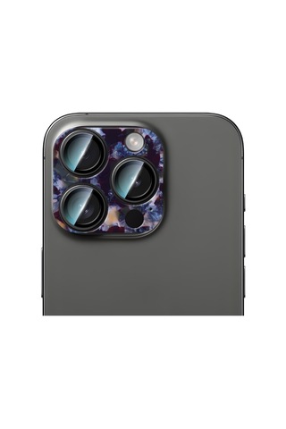 Apple Uyumlu iPhone 16 Pro Max Caseworld Crystal Color Serisi Full Kamera Lens Koruyucu Mor