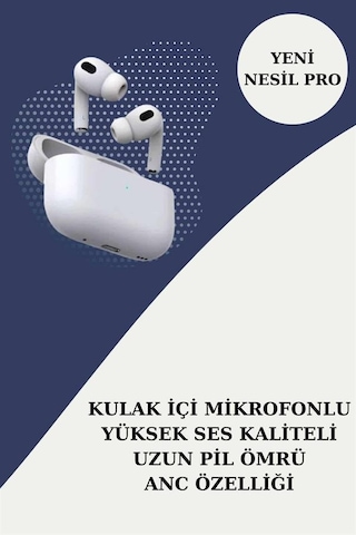 3 Kordonlu Pembe Amoled Ekran Akıllı Saat Ve Yeni Nesil Pro Kablosuz Bluetooth Kulaklık Anc/enc 3 Kordon