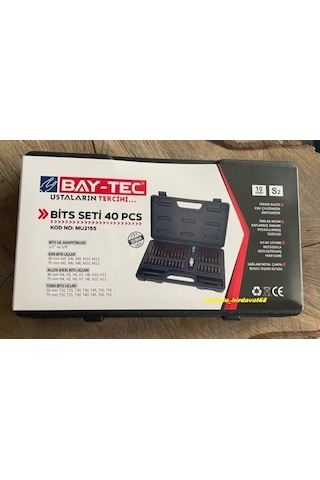 Baytec S2 Çelik 40 Parça Tork Set Otomotiv Seti T55 Tork Seti 12 Alyan Seti