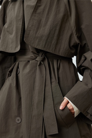 Manuka Lızbon Oversıze Kısa Trençkot Vizon