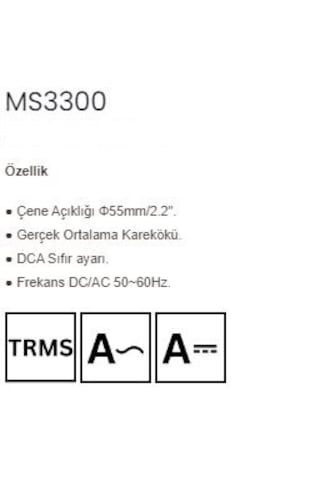 Mastech Ms3300 - Özel Uygulama Dijital Pensampermetre