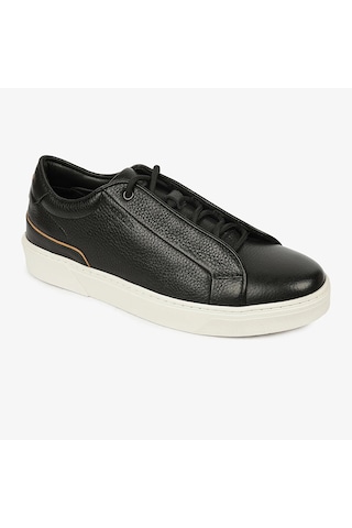 Greyder 17420 Erkek Siyah Hakiki Deri Sneaker Ayakkabı Siyah