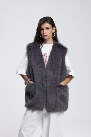 Mai Collection Mai Studios Co. Plush Antrasit Yelek Antrasit