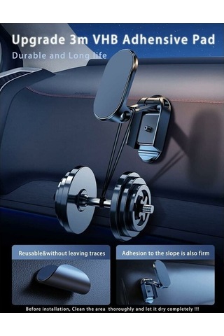 Yingfu Katlanabilir Manyetik Telefon Tutucu - Evrensel 360 Taban - İphone/samsung Uyumlu - Tüm Diğer Modeller İçin Diğer