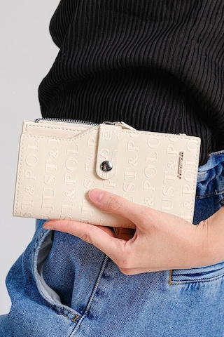 Just Polo Kadın Kilit Detaylı Cüzdan 1001 Kum Krem