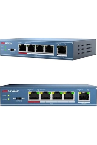 Hikvision DS-3E0105P-E/M 5 Port 38 W 10/100 Yönetilemez Switch
