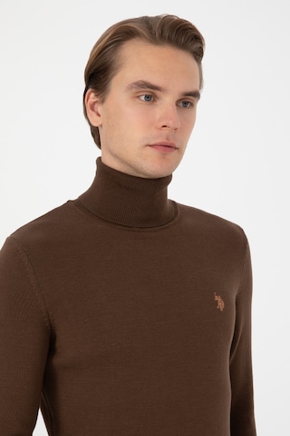 U.s. Polo Assn. Erkek Kahverengi Kazak /triko 50313640-vr029 Kahverengı