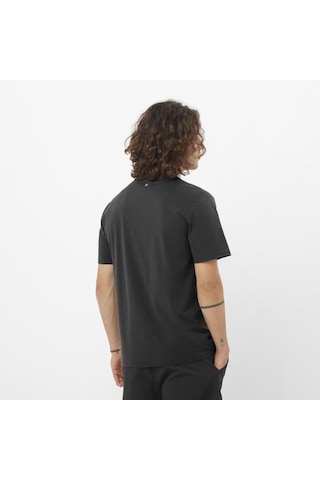 Salomon Trackline Ss Tee M Erkek T-shirt-29838 Siyah
