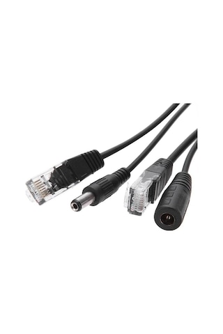 4252 Ip Kamera Rj45 Kablosu Poe Set Ethernet Cat5 Adaptör Güç Pow