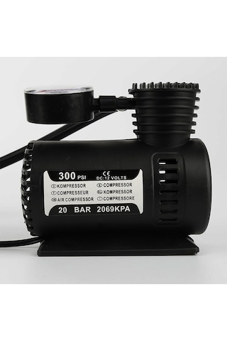 Orret Home 12v Mini Hava Kompresörü Araç Çakmaklık Tipi 300 Psı Lastik Şişirme Pompası, Araba/bisiklet/motos