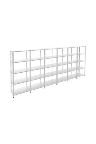 Tr 5 Katlı 6'li Galvaniz Çelik Raf - Depo, Arşiv, Kiler, Dosya, Market Rafı 43x75 Cm 200 Cm 0.70 Mm Diğer