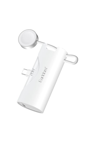 Earldom PD46 5000 mAh Type-C 20 W Hızlı Şarj Mini Powerbank Beyaz