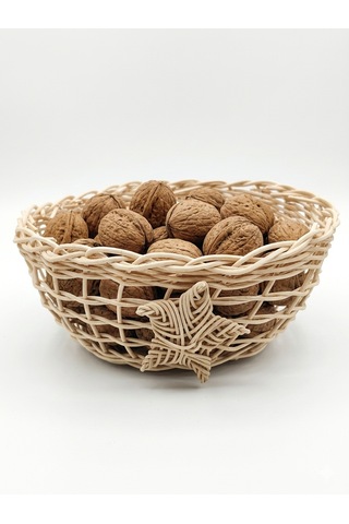 Rattan Çok Amaçlı Sepet Doğal Bambu Renk