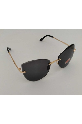 Kristal Cat Model Uv400 Cam Kaliteli Güneş Gözlüğü Siyah - 95563949 Altın