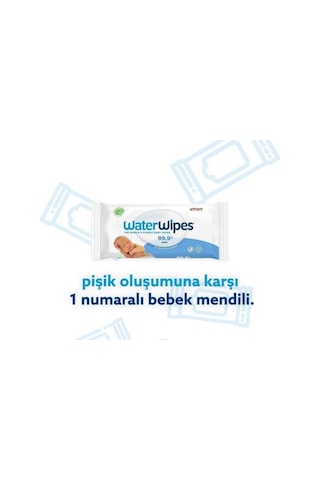 Waterwipes Yeni Doğal Biodegradable Baby (5X60 - 300 Yaprak) Wipes