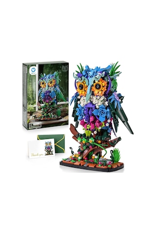 Sillbird Baykuş Yapım Oyuncağı,1193 Parça, Yetişkinler Ve 8+ Yaş Çocuklar Için Yaratıcı Hediye Üç Boyutlu Puzzle