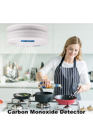 Springsun 3'lü Paket Bağımsız Karbon Monoksit Alarmı - Dijital Ekranlı, Pilli, Tehlike Seviyelerinde Yüksek Sesli Alarm, Elektrokimyasal Sensör
