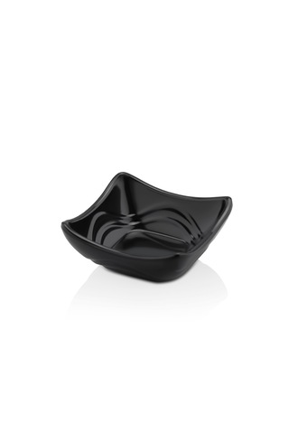 Alezy 522 Göreme Melamin Termostar Ürgüp Tekli Sosluk 8x8cm Siyah