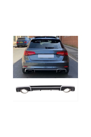 Audi A3 Hatchback 2016 - 2019 İçin Uyumlu Yedek Parça Rs3 Difüz