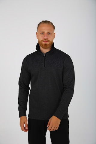 Erkek Brango Yakalı Fermuarlı Triko Kazak 001