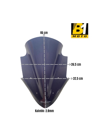 Bajaj Pulsar Ns 150 Uyumlu Ön Cam-füme Füme (2011-2024) Uyumlu