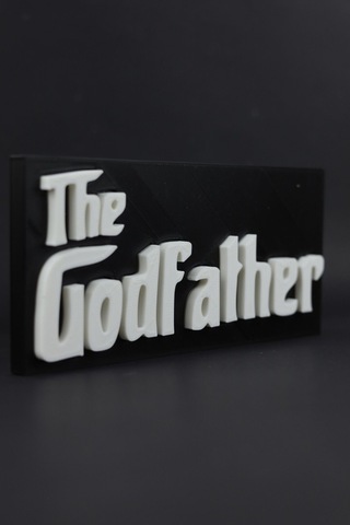 The Godfather - 3 Boyutlu Tabela - 19cm X 9cm X 1.5cm