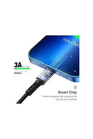 Prestigegoods İphone 12-11 Pro Max Uyumlu Hızlı Şarj Usb Kablosu - 2m/3m/25cm Seçenekleri