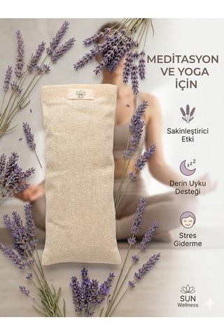 Lavanta Dolgulu Yoga Göz Yastığı Meditasyon Göz Maskesi Uyku Ve Rahatlama Yastığı Aromaterapi Göz Pedi Krem
