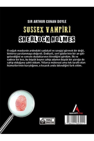 Sussex Vampiri - Sherlock Holmes - Cep Boy Aperatif Tadımlık Kita