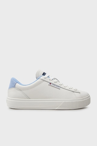 Tommy Jeans Bayan Ayakkabı En0en02508 C12 Beyaz-açık Mavi Beyaz-açık Mavi Beyaz - Açık Mavi