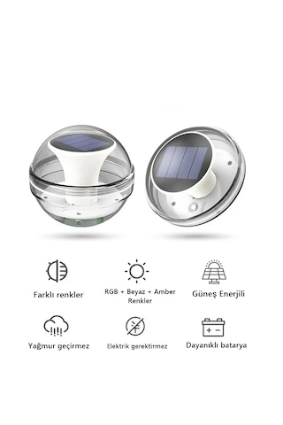 Güneş Enerjili Dekoratif Solar Havuz Ledi- Dekoratif Havuz Ledi
