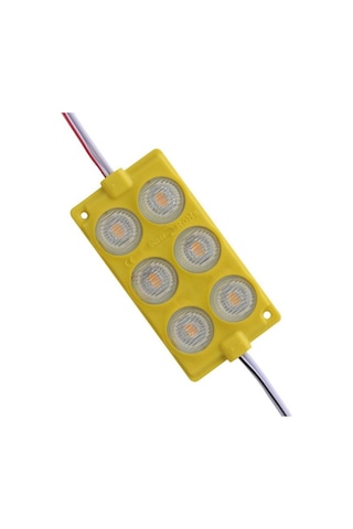 24v Modul Lamba 6-ledli Camlı Sarı 75 40 Mm