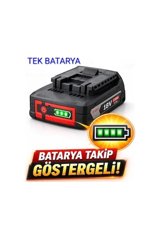 Bosch Gas 18v-1 Akülü Çok Amaçlı El Süpürgesi 2 Ah Tek Batarya Takip Göstergeli