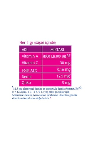 3 X Nutrigen Ferromixin 30 Saşe